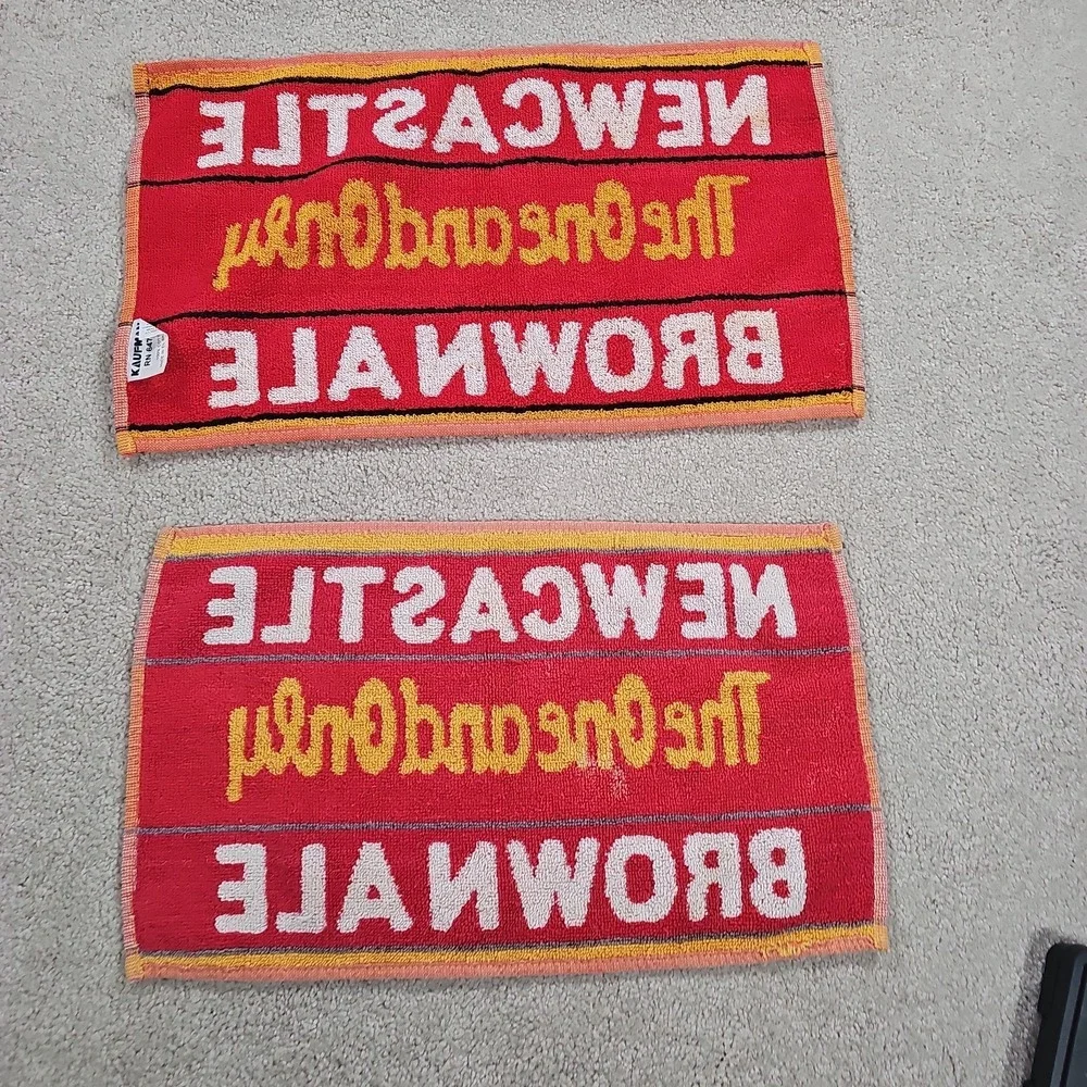 2 Newcastle The One and Only Brown Ale Woven 100% Cotton Bar Towel